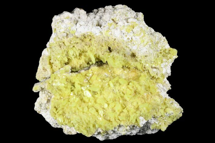 Sulfur Crystals on Matrix - Steamboat Springs, Nevada #174205